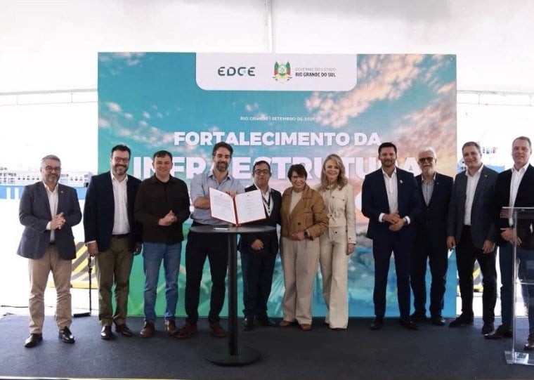Cerimônia de acordo entre governo e empresa Edge foi celebrada no município da Metade Sul