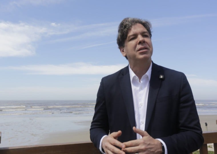 Frederico de Siqueira Filho, ministro das Comunicações, está em Balneário Pinhal nesta sexta-feira