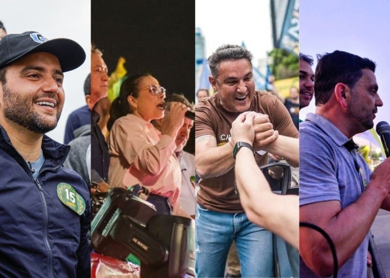 Candidatos Gabriel Souza (MDB), Juliana Brizola (PDT), Luciano Zucco (PL) e Marcelo Maranata (PSDB) intensificam corpo a corpo 