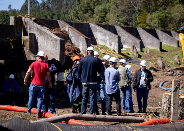 Trabalho conseguiu evitar o rompimento da estrutura