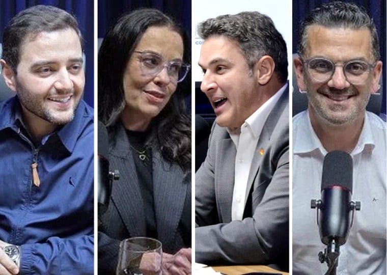 Gabriel Souza, Juliana Brizola, Marcelo Maranata e Luciano Zucco
