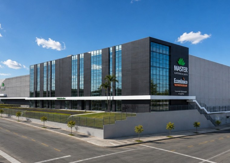 Imagem mostra como ser&aacute; o centro de distribui&ccedil;&atilde;o em Erechim, com 16 mil metros quadrados