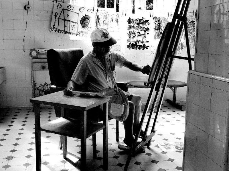 Durante as oficinas de arte, frequentadores da Oficina consideravam que estavam fora das deped&ecirc;ncias do Hospital | ANA FONSECA/DIVULGA&Ccedil;&Atilde;O/JC