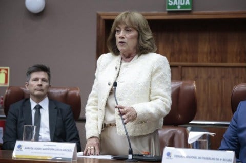 Maria de Lourdes Braccini, presidente do Tribunal Regional Eleitoral (TRE-RS).
