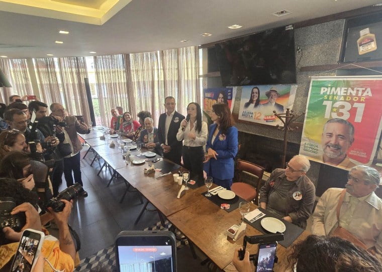 Juliana Brizola participou de café da manhã com apoiadores