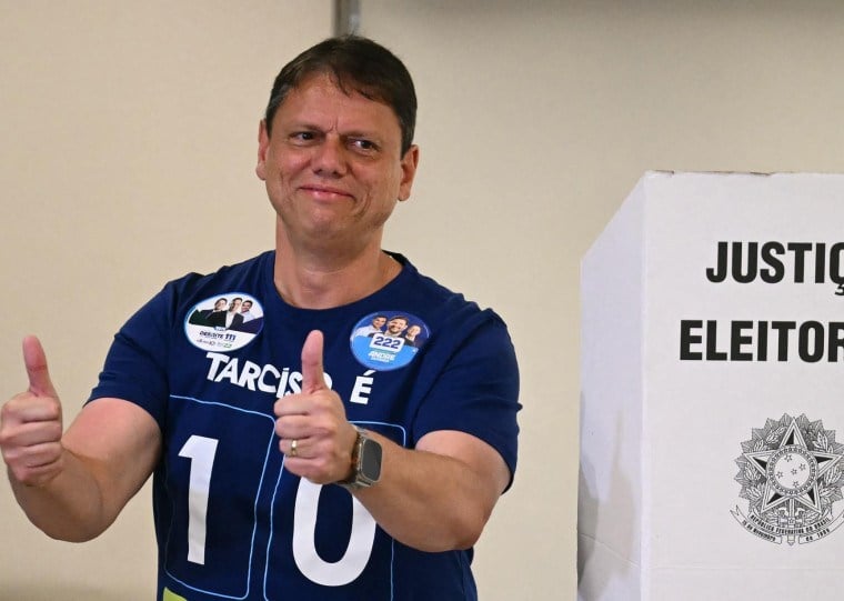 Candidato do Republicanos votou no Morumbi, na capital paulista