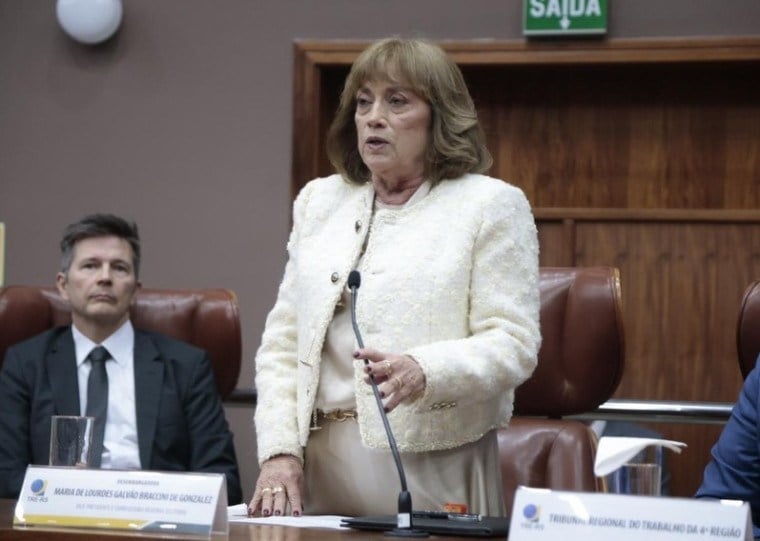 Desembargadora Maria de Lourdes Baccini, presidente do Tribunal Regional Eleitoral (TRE-RS)