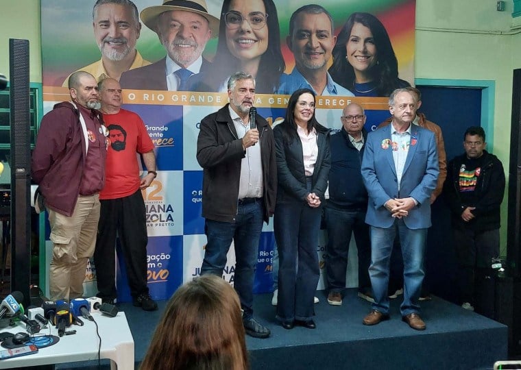 Pimenta, ao lado de Juliana, reconheceu o avan&ccedil;o de pol&iacute;ticos 'conservadores e extremistas