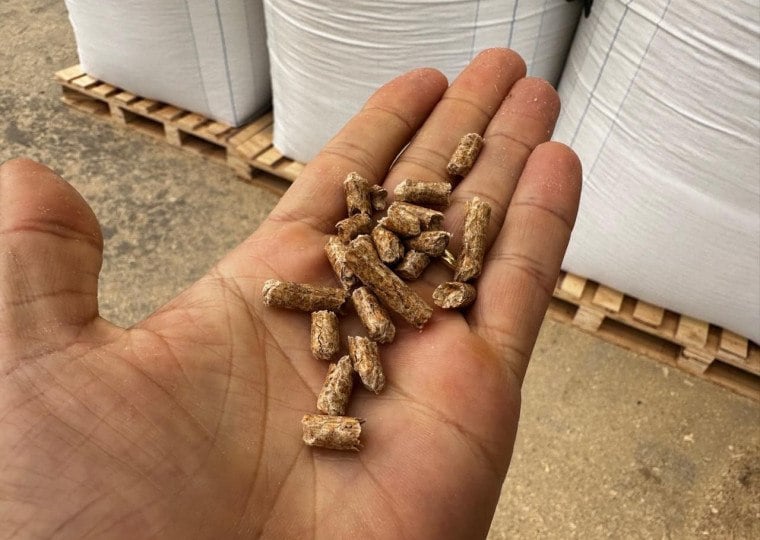 Pellets de madeira serão produzidos a partir dos resíduos da serraria e destinados ao mercado europeu de aquecimento residencial