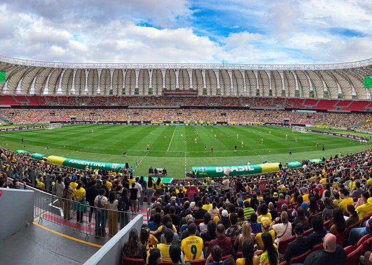 Vitória brasileira foi a primeira apresentação da seleção na Capital