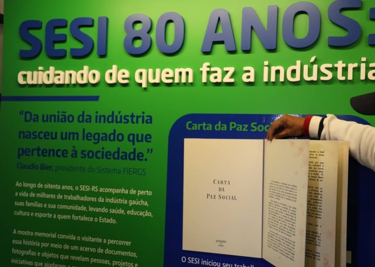 Amostra celebrando os 80 anos do Sesi permanecerá aberta ao público até 29 de novembro