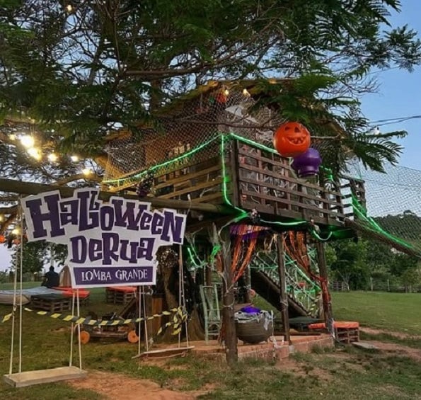 Evento celebra o dia das bruxas com concurso de fantasia, show de magia e coleta de doces | Halloween de Rua Lomba Grande/Reprodução/Cidades