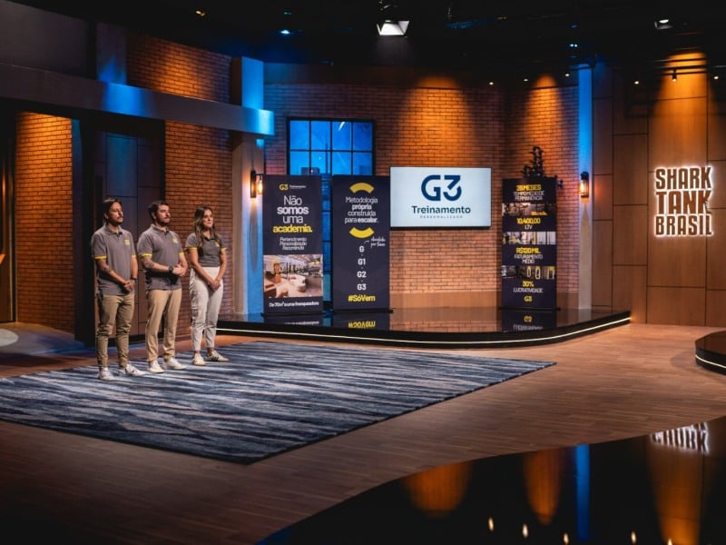 Est&uacute;dio fitness G3 participa do Shark Tank Brasil e apresenta modelo de treinamento personalizado
<br />Foto: G3/Divulga&ccedil;&atilde;o/JC