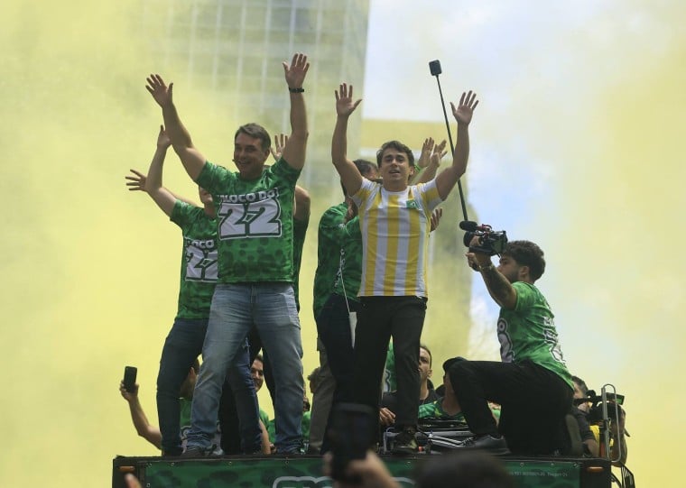 Candidato chegou ao evento por volta das 11h15