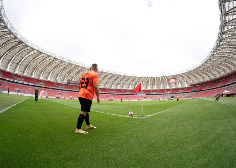 No último final de semana, mais de 180 jogadores participaram de uma experiência única no gramado do Estádio Beira-Rio  