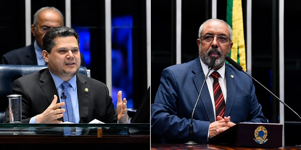 Davi Alcolumbre e Paulo Paim