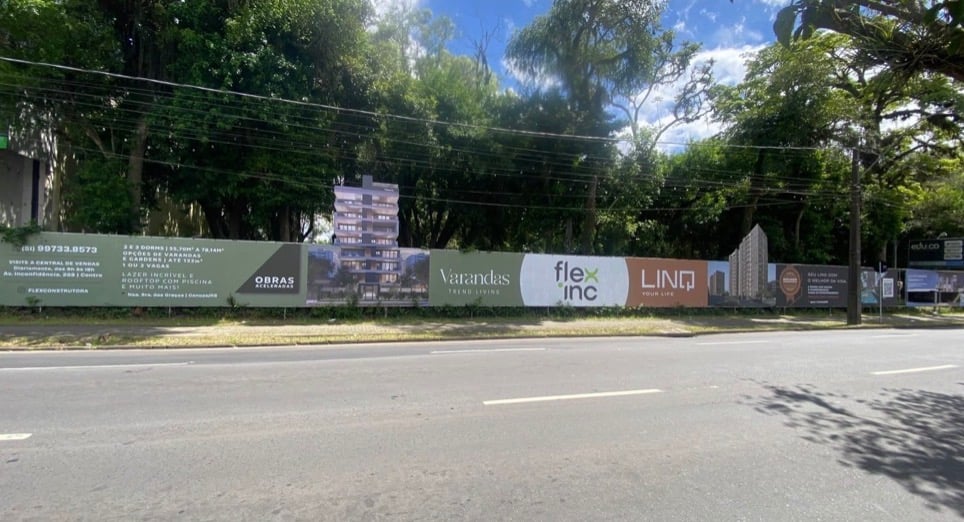 No novo terreno na Avenida Inconfidência, em Canoas, a Flex Construtora fará novo projeto habitacional enquadrado no programa Minha Casa, Minha Vida.