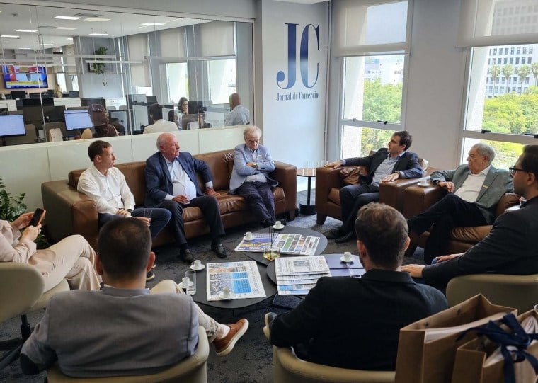 Em visita ao Jornal do Comércio, dirigentes da Federação das Indústrias do Estado celebraram avanço de empreendimento bilionário