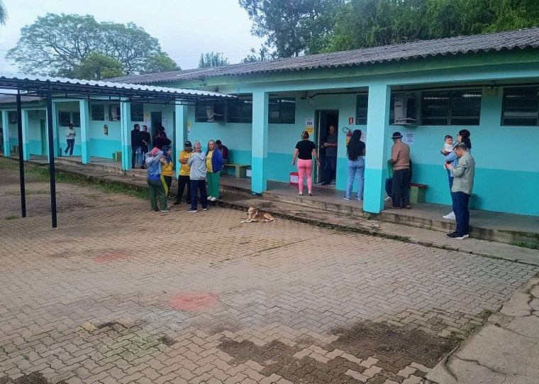 O movimento é tranquilo na Escola Municipal de Ensino Fundamental Maria de Lourdes Freitas de Andrade 