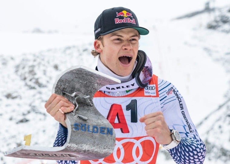 Lucas Pinheiro Braathen vence na Áustria e lidera Copa do Mundo