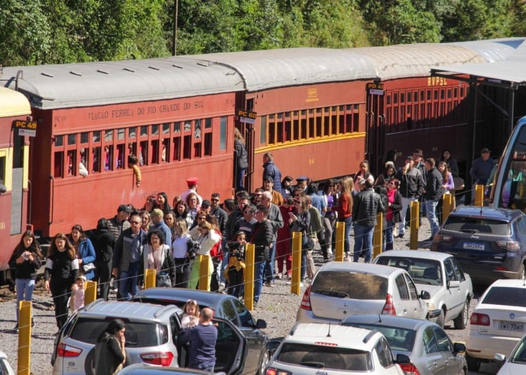 Cidades - Muçum.Trem dos Vales.Movimento. Credito Kadu Bernardi