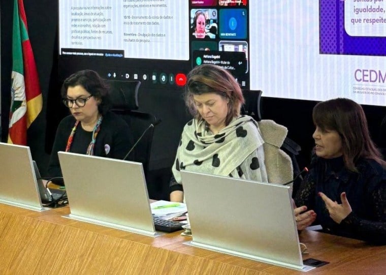 A 5ª Reunião Ordinária do CEDM-RS ocorreu na Assembleia Legislativa no dia do lançamento do mapeamento