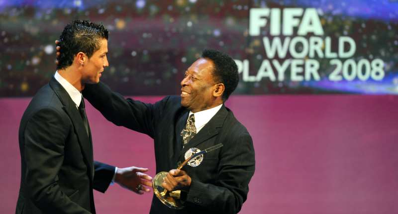 Cristiano Ronaldo e Pelé estão na lista dos maiores artilheiros