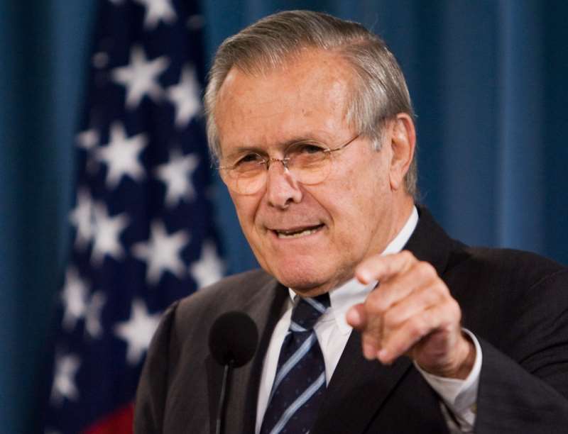 Morreu nesta quarta-feira (30) aos 88 anos o ex-secretário de Defesa americano Donald Rumsfeld