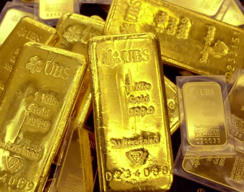Na Comex, o ouro para junho encerrou a sessão em baixa de 0,95%, a US$ 1.841,00 a onça-troy