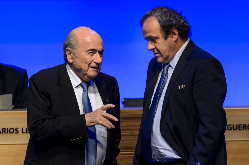 Blatter presidiu a Fifa entre 1998 e 2015 e Platini esteve no comando da Uefa entre 2007 e 2016