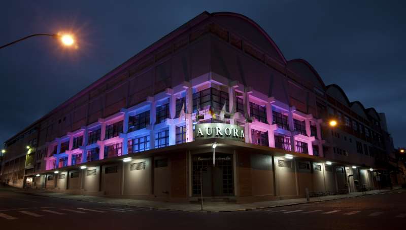 Fachada da Vinícola Aurora