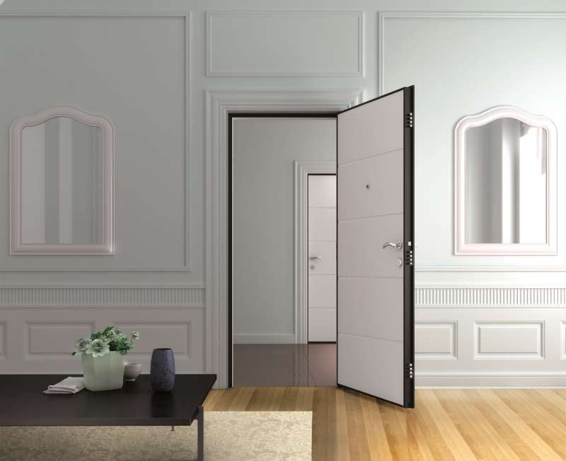 CADERNO DA CONSTRU��O CIVIL 2009 LINHA DE PORTAS DE SEGURAN�A PARA RESID�NCIAS DA TELASUL PORTA CENA IMAGEM TELASUL .JPG