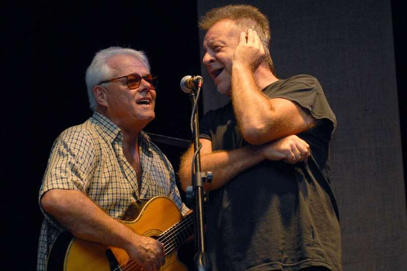 Ellwanger com Gieco no Cafe Vinilo em 2010, evento Expresso Porto Alegre em Buenos Aires 