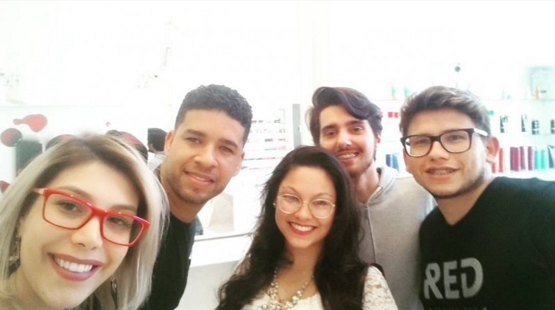 Bianca Stoll (propriet&aacute;ria), Tom Lima, Ni&aacute;gara, Ulisses e Eduardo Foto: Especial/bianca stoll/divulga&ccedil;&atilde;o/JC