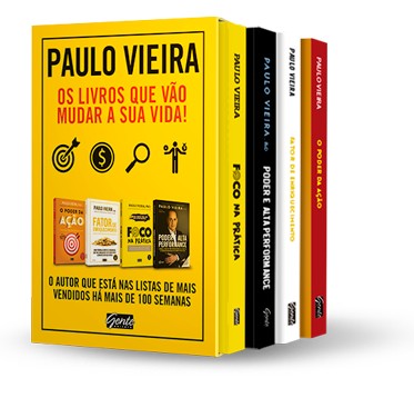 Box - Paulo Vieira - 4 Volumes (Editora Gente) Foto: PROS/DIVULGAÇÃO/JC