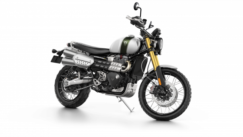 O visual da Street Scrambler 1200 XE exibe uma série de detalhes exclusivos e customizados