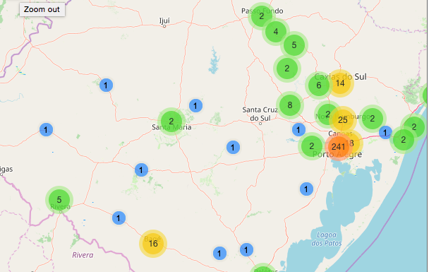 O mapa da pandemia no Estado mostra uma pulverização de registros; 59 localidades têm casos