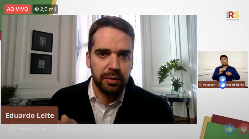 'O auxílio federal não é suficiente para cobrir a folha', disse o governador.