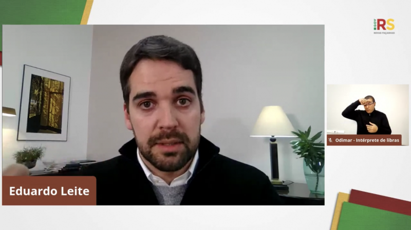 Leite alegou, em live, que o Estado passa pelo momento 'mais sensível e delicado' da pandemia.