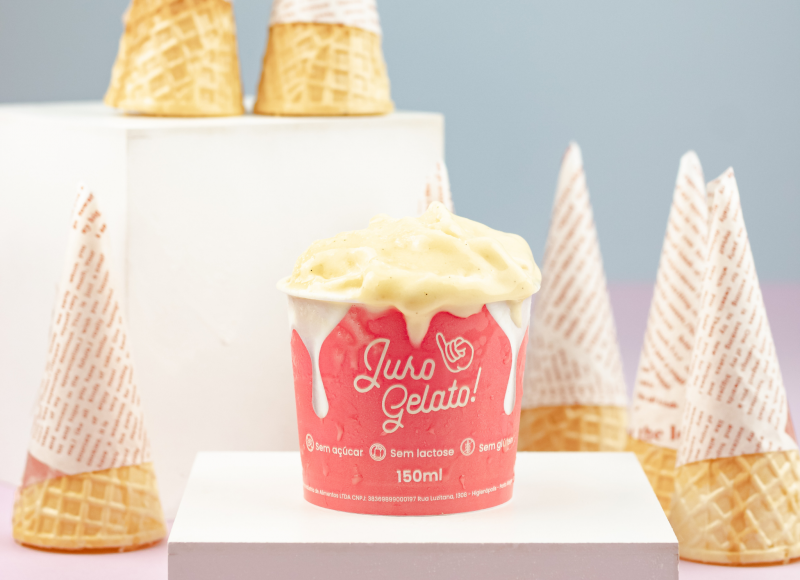 O Juro Gelato &eacute; uma das novas apostas do neg&oacute;cio Foto: JURODEDEDINHO/DIVULGA&Ccedil;&Atilde;O/JC