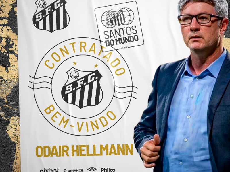 Odair foi bem avaliado por Paulo Roberto Falcão, novo coordenador esportivo do Santos