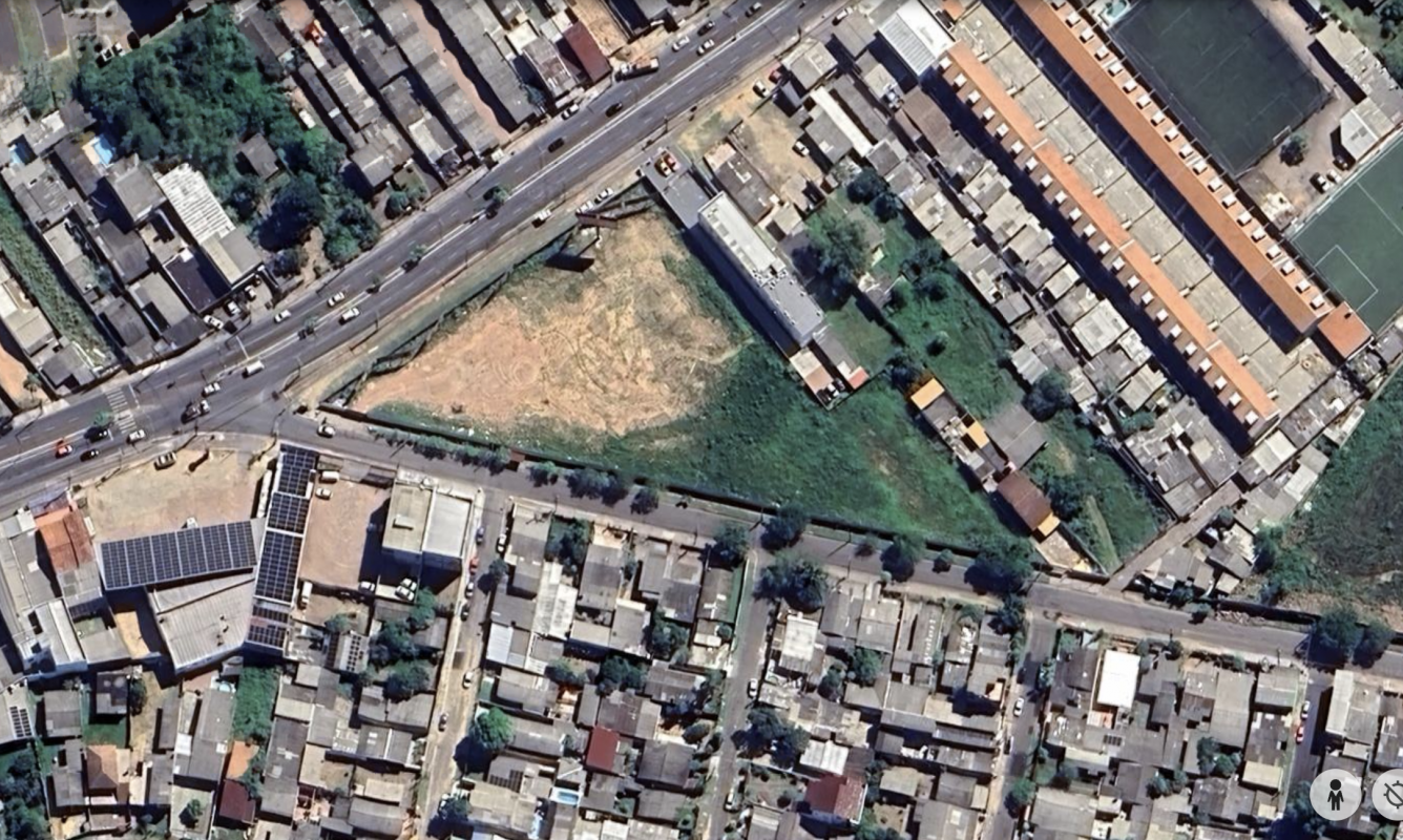 Área fica na esquina da avenida João Antônio da Silveira com rua Capitão Pedroso  | GOOGLE EARTH/REPRODUÇÃO/JC