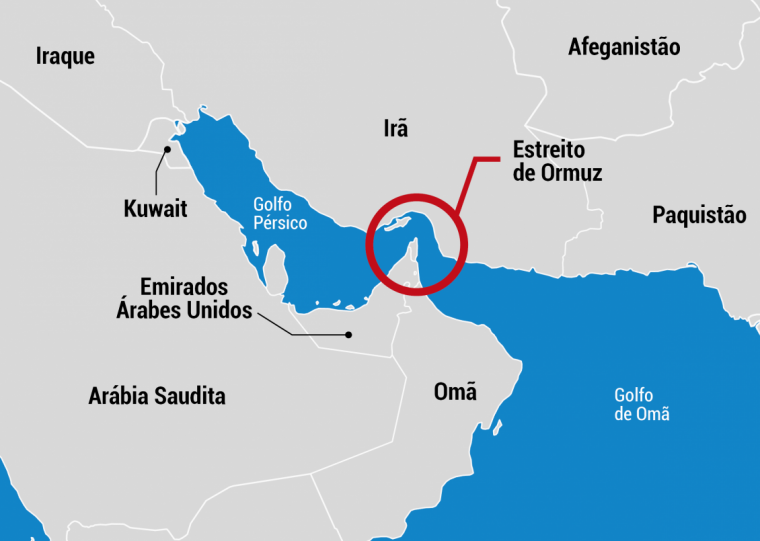 Estreito de Ormuz é o corredor marítimo mais importante do mundo para o transporte de petróleo