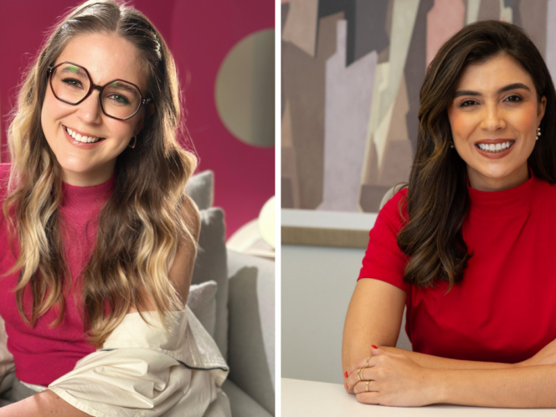 Helena Kich, COO da Perestroika, e Andressa Brum, CEO da Happy House<br />Foto: Arte/JC