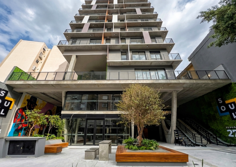 Soul Rep&uacute;blica, no bairro Cidade Baixa, &eacute; um empreendimento da Tomasetto Engenharia