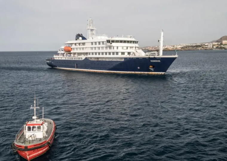 Navio tem previsão de atracar em Tenerife, nas Ilhas Canárias, no domingo (10)
