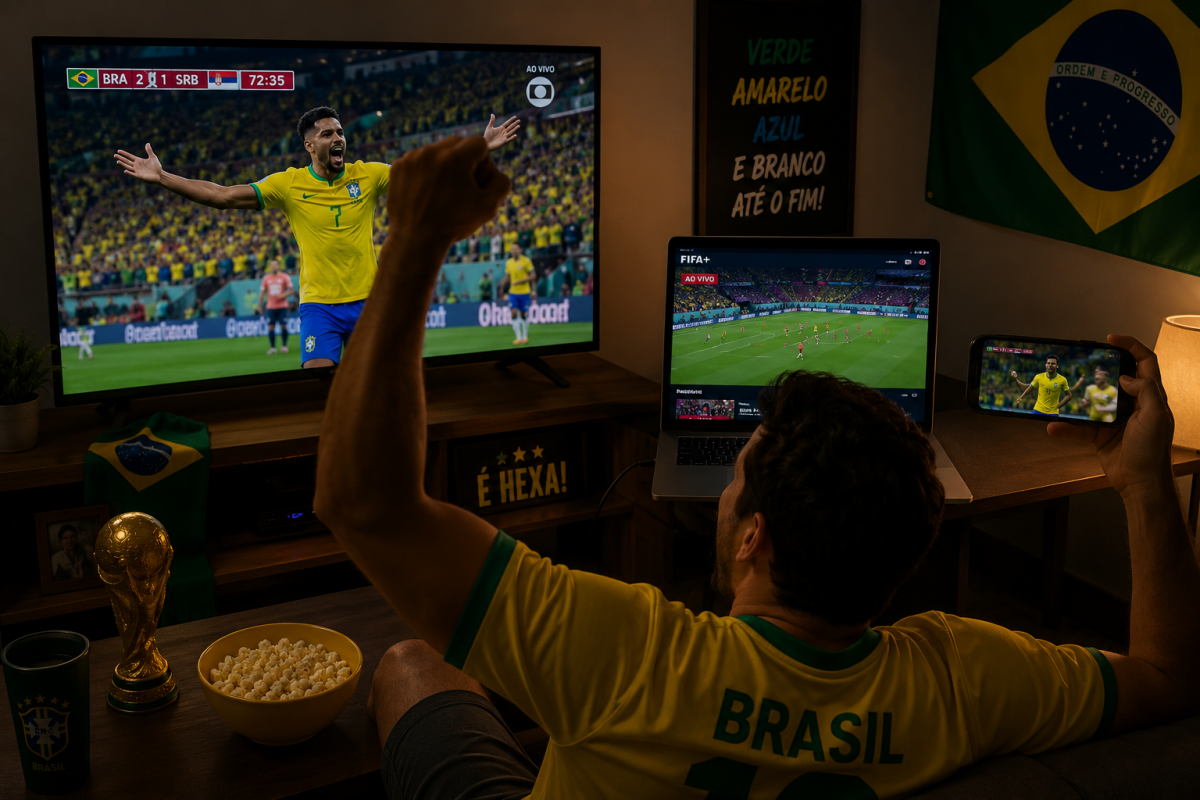 Qual a variação de delay entre transmissões da CazéTV e da TV aberta na Copa?