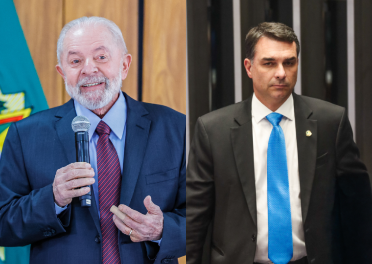 No cenário do segundo turno, Lula e Flávio Bolsonaro também empatam tecnicamente