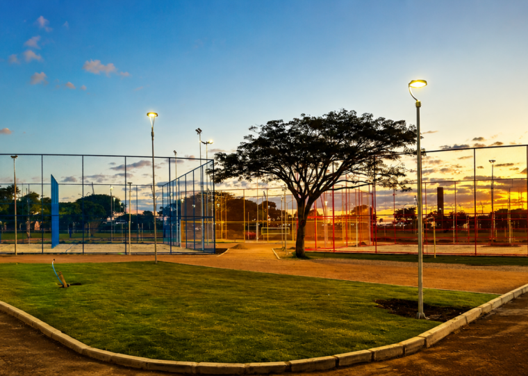 O Harmonia Beach Sports é a nova área esportiva do parque que já é um dos principais pontos de encontro para atividades ao ar livre na capital