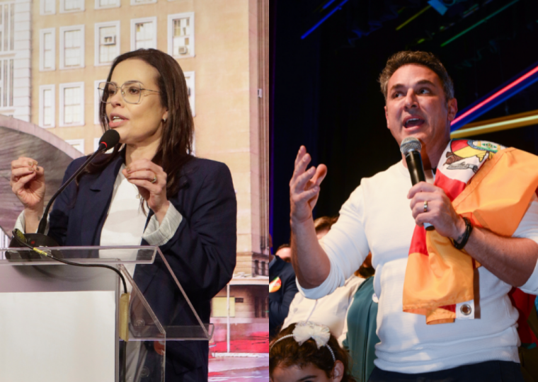 Em um eventual segundo turno entre os dois, Juliana registrou 35% de intenções de voto, e Zucco, 31%